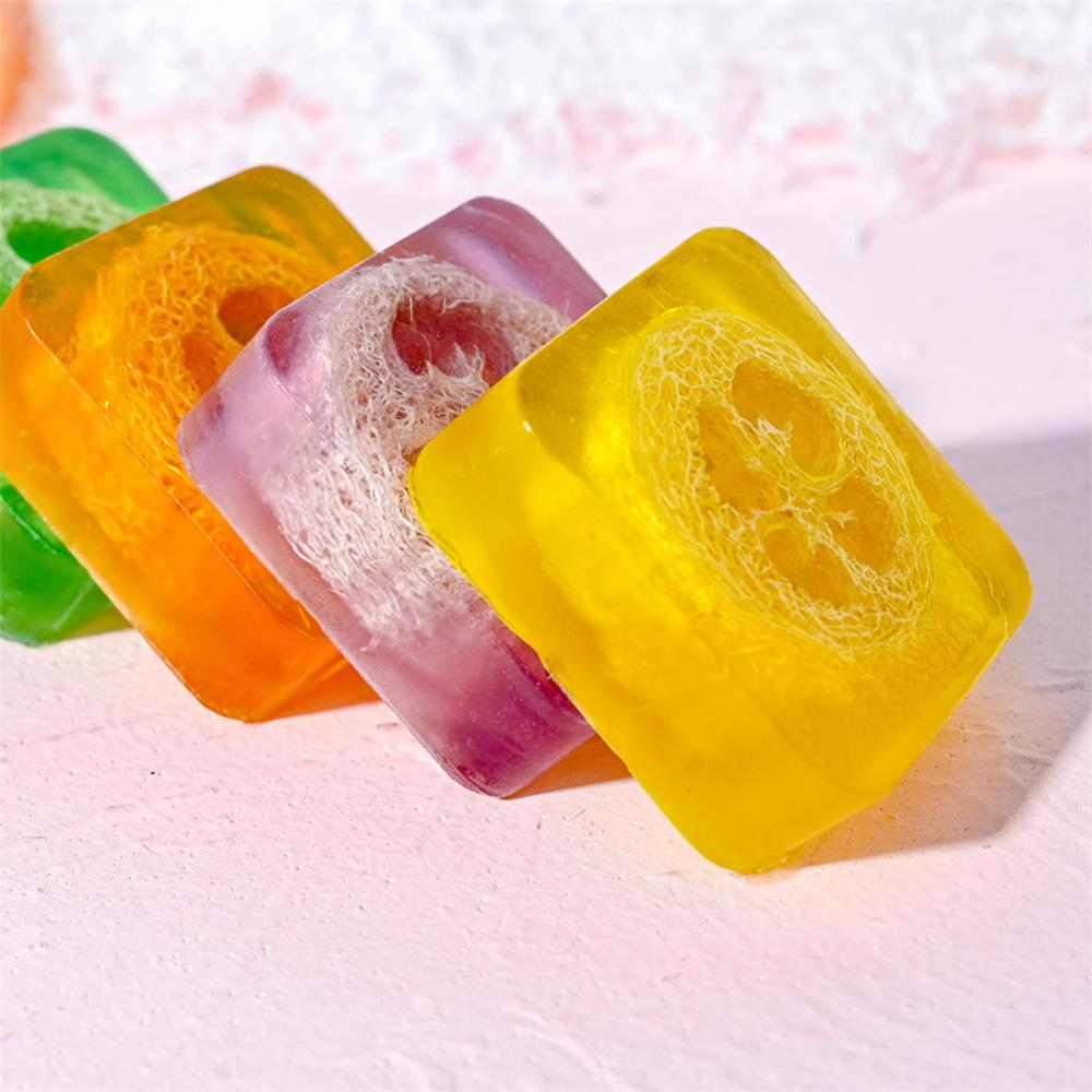 100g Kojic Acid Soap Loofah Handmade Essential Oil Soap Moisturizing Natural Plant Oil control Cleaning Massage Body & Face Care - Images 12 100g Kojic Acid Soap Loofah Handmade Essential Oil Soap Moisturizing Natural Plant Oil control Cleaning Massage Body & Face Care - Images 12