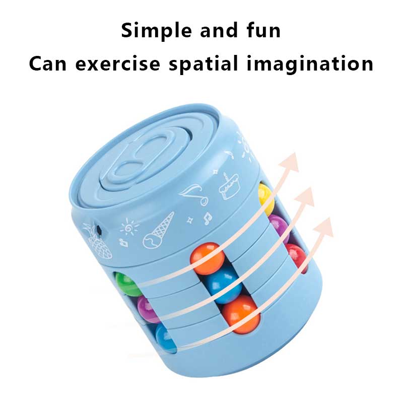 1Pcs Anti-stress Thinking Development Ball Magic Bean Burger Rubik's Cube Toy Souptoys Intellectual Development - imaget 1