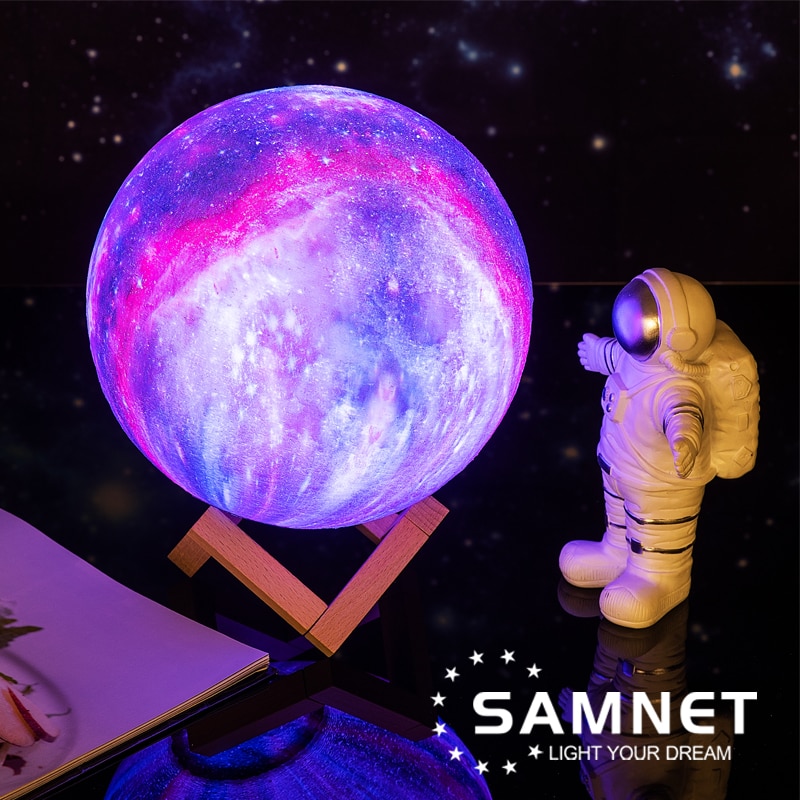 2022 Dropship 3D Print LED Galaxy Lamp Night Light Touch Remote Star Projector Moon Lamps For Home Decor Gift USB Charging 2022 Dropship 3D Print LED Galaxy Lamp Night Light Touch Remote Star Projector Moon Lamps For Home Decor Gift USB Charging