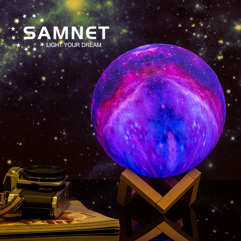 2022 Dropship 3D Print LED Galaxy Lamp Night Light Touch Remote Star Projector Moon Lamps For Home Decor Gift USB Charging 2022 Dropship 3D Print LED Galaxy Lamp Night Light Touch Remote Star Projector Moon Lamps For Home Decor Gift USB Charging
