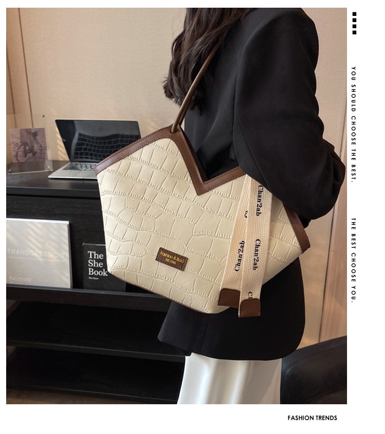 2023 European and American New Fashion Women's Small Design Shoulder Bag Elegant Large Capacity Tote Bag Dropshipping - imaget 1