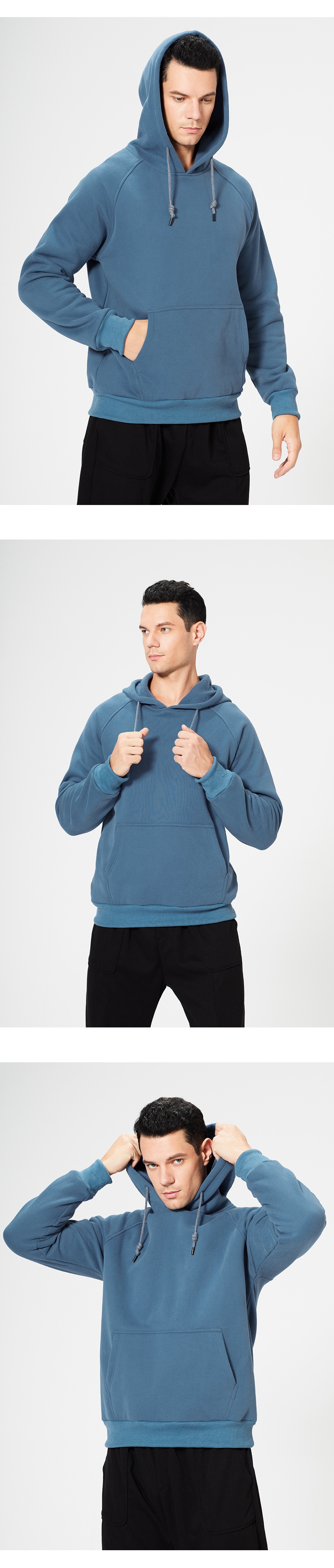 2023 Mới Rời Đồng Màu Nam Nỉ Áo Oversize Nam Tay Dài Hoodie Bốn Mùa Nam Dạo Phố - Ảnh 8 2023 Mới Rời Đồng Màu Nam Nỉ Áo Oversize Nam Tay Dài Hoodie Bốn Mùa Nam Dạo Phố - Ảnh 8