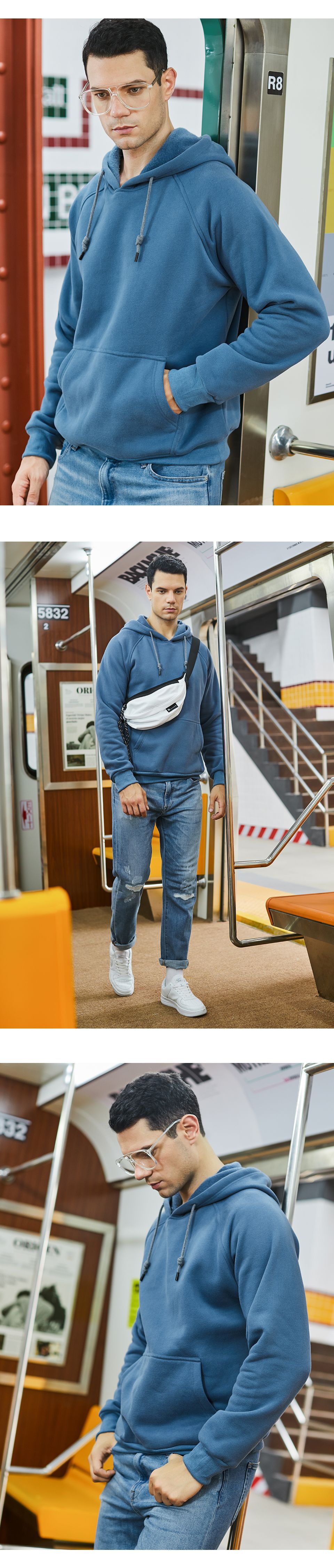 2023 Mới Rời Đồng Màu Nam Nỉ Áo Oversize Nam Tay Dài Hoodie Bốn Mùa Nam Dạo Phố - Ảnh 7 2023 Mới Rời Đồng Màu Nam Nỉ Áo Oversize Nam Tay Dài Hoodie Bốn Mùa Nam Dạo Phố - Ảnh 7