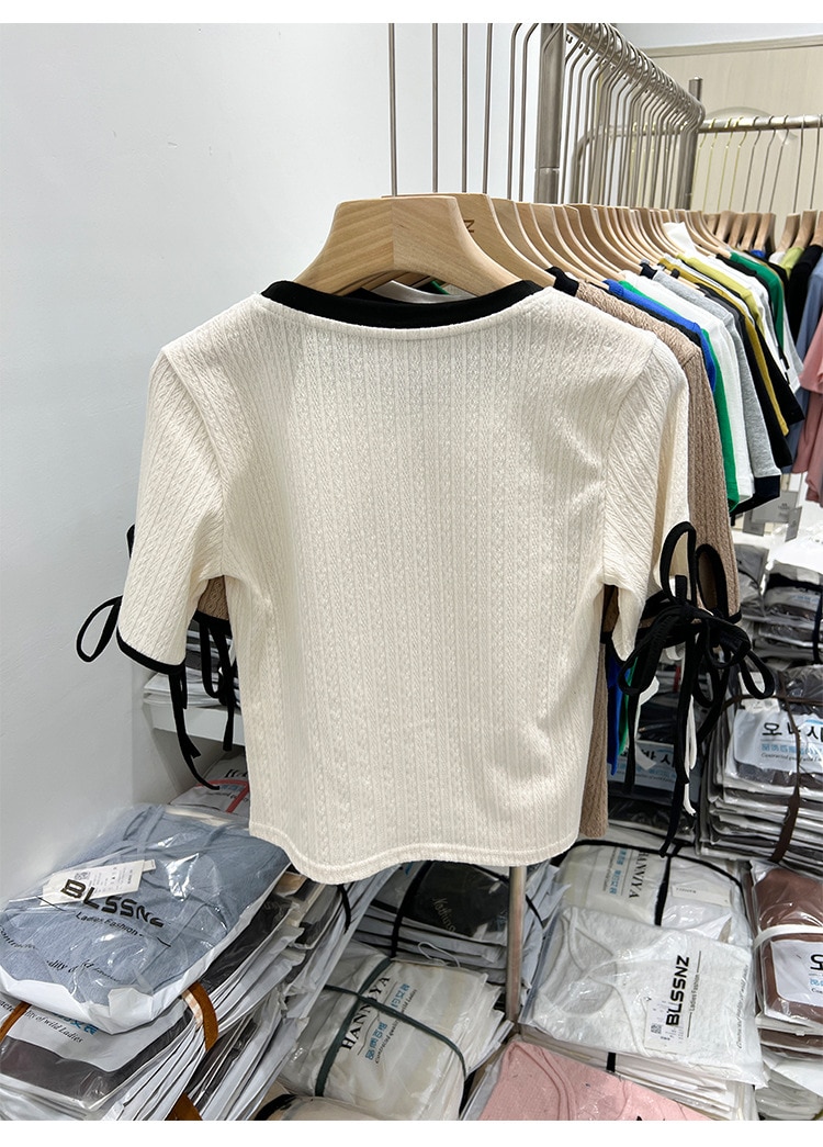 2023 Retro Animal Short-Sleeved T-Shirt Female Summer New Chic Print Design Sense Niche Tops Half-Sleeve 2023 Retro Animal Short-Sleeved T-Shirt Female Summer New Chic Print Design Sense Niche Tops Half-Sleeve