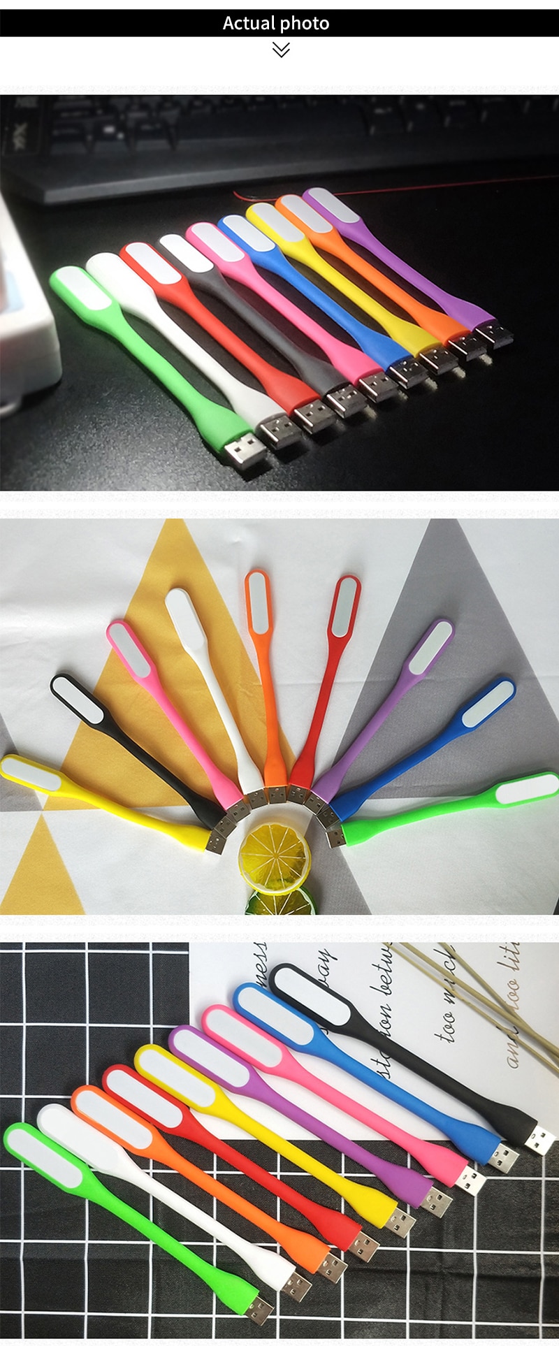 2PCS USB LED 빛 휴대용 책 독서 빛 5V 1.2W 작은 USB 램프 보조베터리 PC 노트북 노트북에 대 한 Foldable 시력 빛 - imaget 21