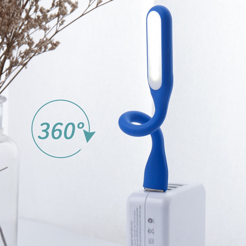 2PCS USB LED 빛 휴대용 책 독서 빛 5V 1.2W 작은 USB 램프 보조베터리 PC 노트북 노트북에 대 한 Foldable 시력 빛