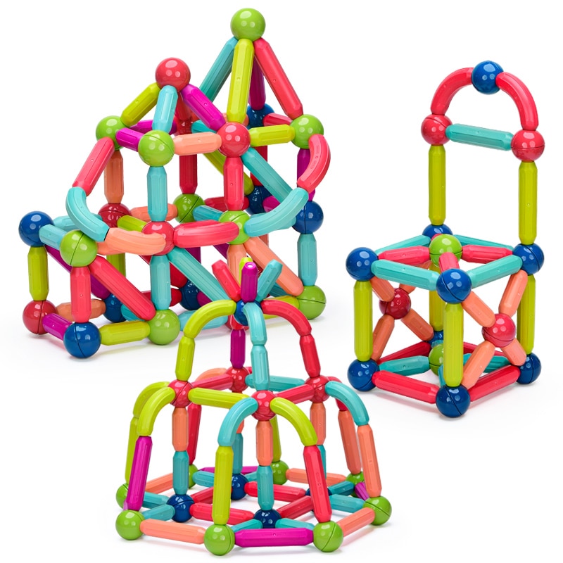 36-152 Pcs Big Size Magnetic Stick Building Blocks game magnets children Set Kids Magnets for children Magnetic Toy Bricks - imaget 16