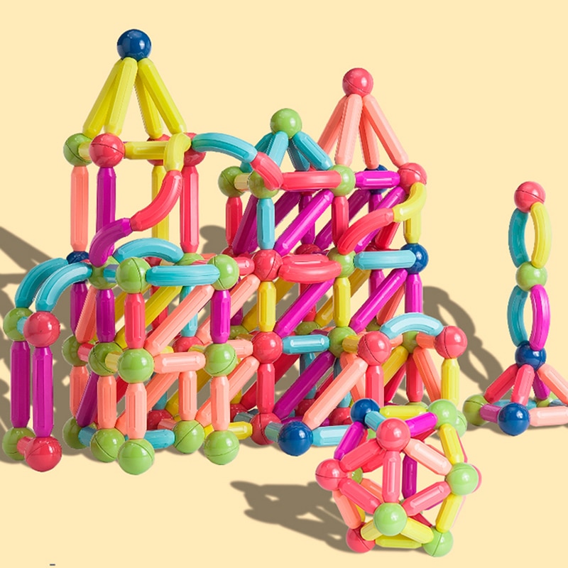 36-152 Pcs Big Size Magnetic Stick Building Blocks game magnets children Set Kids Magnets for children Magnetic Toy Bricks - imaget 3