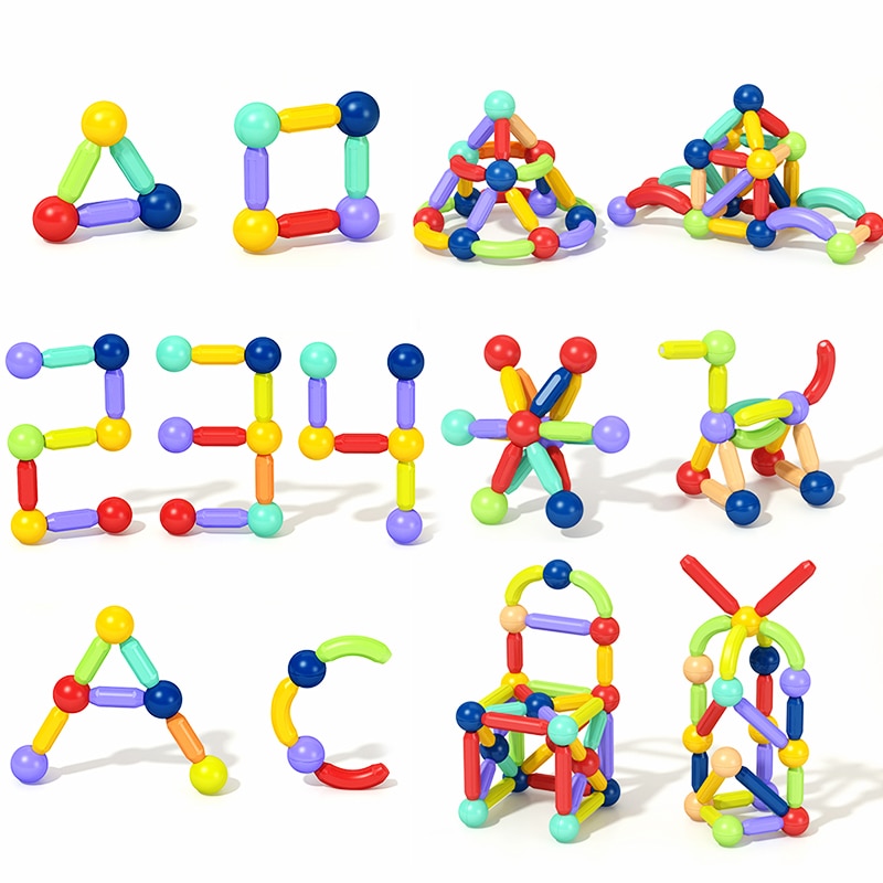 36-152 Pcs Big Size Magnetic Stick Building Blocks game magnets children Set Kids Magnets for children Magnetic Toy Bricks - imaget 14