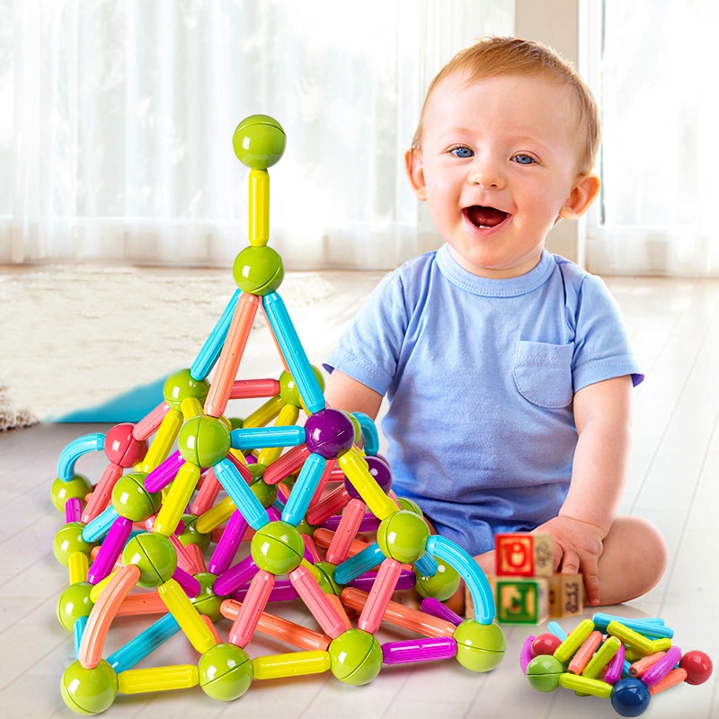 36-152 Pcs Big Size Magnetic Stick Building Blocks game magnets children Set Kids Magnets for children Magnetic Toy Bricks - imaget 8