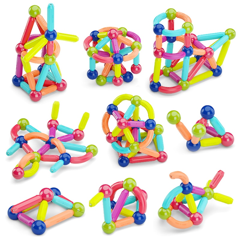 36-152 Pcs Big Size Magnetic Stick Building Blocks game magnets children Set Kids Magnets for children Magnetic Toy Bricks - imaget 15