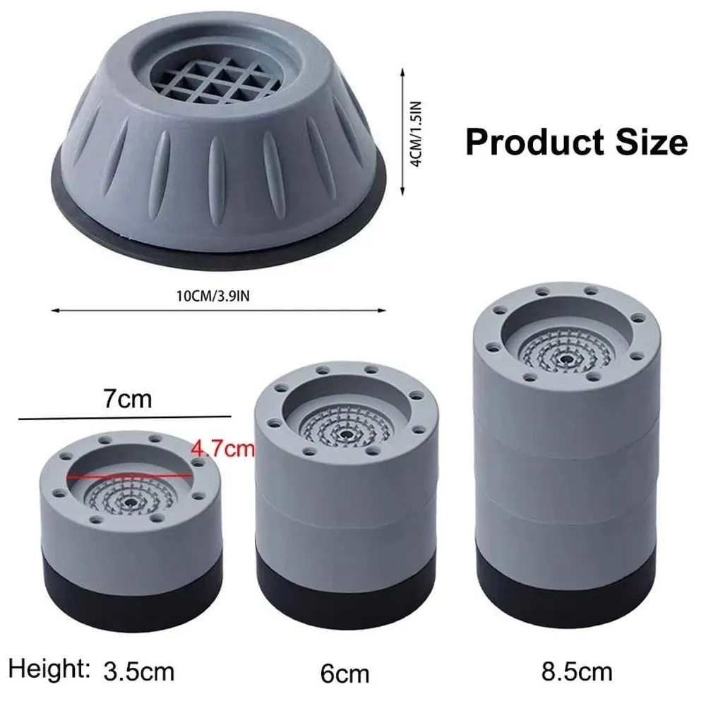 4Pcs Universal Anti Vibration Pads Washing Machine Rubber Feet Mat Anti-vibration Pad Noise-reducing Furniture Lifting Foot Base 4Pcs Universal Anti Vibration Pads Washing Machine Rubber Feet Mat Anti-vibration Pad Noise-reducing Furniture Lifting Foot Base