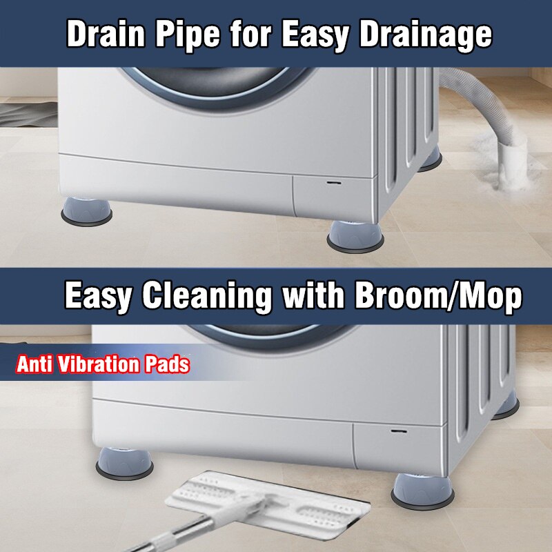 4Pcs Universal Anti Vibration Pads Washing Machine Rubber Feet Mat Anti-vibration Pad Noise-reducing Furniture Lifting Foot Base - imaget 25 4Pcs Universal Anti Vibration Pads Washing Machine Rubber Feet Mat Anti-vibration Pad Noise-reducing Furniture Lifting Foot Base - imaget 25