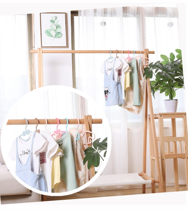 5 Chiếc Áo Khoác Trẻ Em Lưu Trữ Móc Treo Tủ Quần Áo Người Tổ Chức Bé Móc Treo Di Động Màn Hình Móc Treo Chống Gió Móc Treo Quần Áo Trẻ Em Giá Đỡ - Ảnh 6