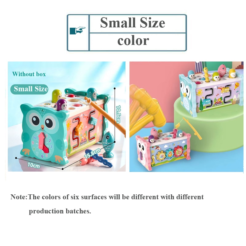 Baby Montessori Toys Magnetic Fishing Owl Cube Learning Educational Clock Kids Hammer Game with Music Puzzle for Piano Gift - imaget 2 Baby Montessori Toys Magnetic Fishing Owl Cube Learning Educational Clock Kids Hammer Game with Music Puzzle for Piano Gift - imaget 2