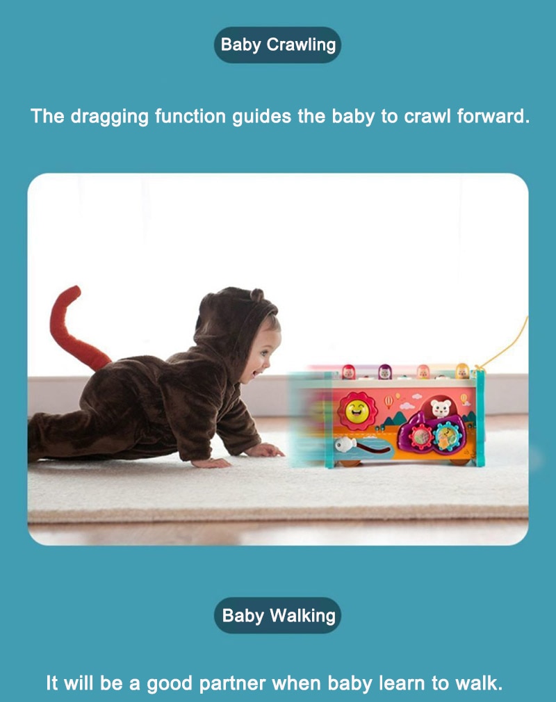 Baby Montessori Toys Magnetic Fishing Owl Cube Learning Educational Clock Kids Hammer Game with Music Puzzle for Piano Gift - imaget 15 Baby Montessori Toys Magnetic Fishing Owl Cube Learning Educational Clock Kids Hammer Game with Music Puzzle for Piano Gift - imaget 15