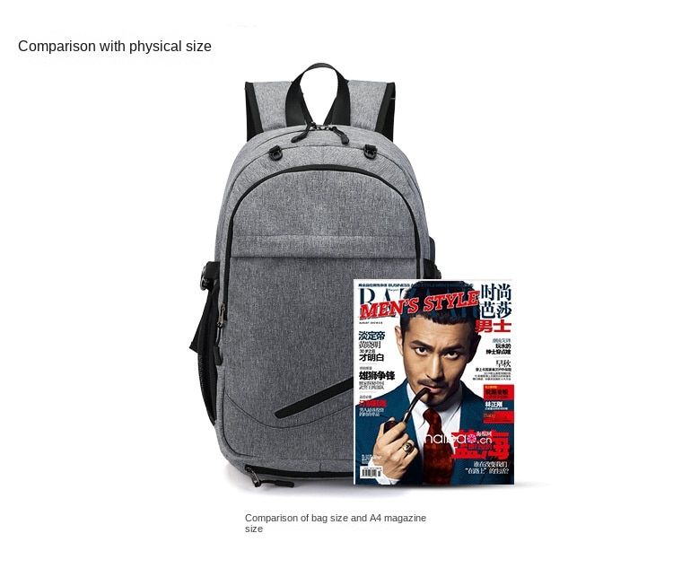 Basketball Bag Men's Backpack USB Charging Smart Backpack Waterproof 15.6-inch Computer Student Schoolbag - imaget 7