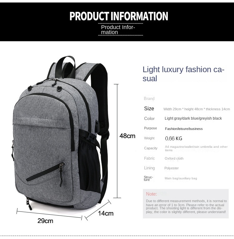Basketball Bag Men's Backpack USB Charging Smart Backpack Waterproof 15.6-inch Computer Student Schoolbag - imaget 1