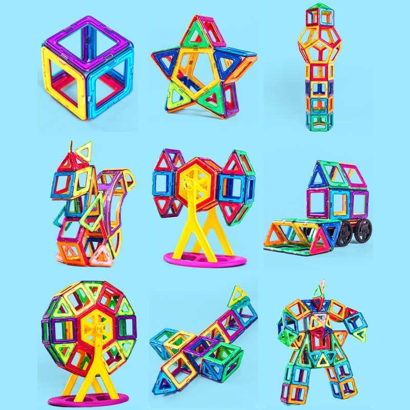 Big Size and Mini Size Magnetic Designer Magnet Building Blocks Accessories Educational Constructor Toys for Children - imaget 8