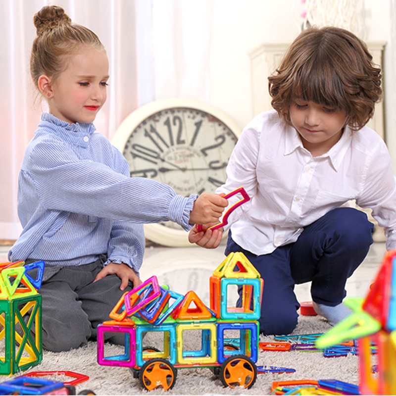 Big Size and Mini Size Magnetic Designer Magnet Building Blocks Accessories Educational Constructor Toys for Children - imaget 1