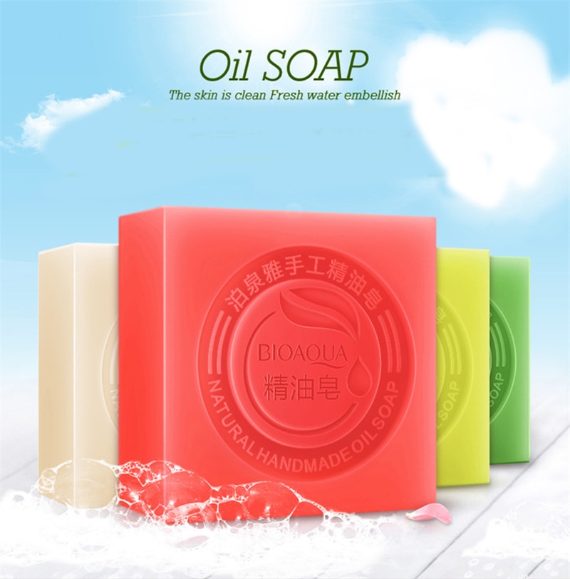 BIOAQUA Natural Plant Essential Oil Handmade Soap Whitening Moisturizing Remove Acne Clean Bath Soap Bamboo Charcoal Soap 100g - imaget 6 BIOAQUA Natural Plant Essential Oil Handmade Soap Whitening Moisturizing Remove Acne Clean Bath Soap Bamboo Charcoal Soap 100g - imaget 6