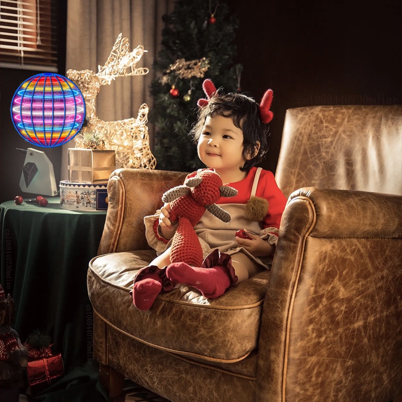 Bóng Bay Boomerang Flyorb Magic Có Đèn LED Máy Bay Không Người Lái Bóng Bay Nova Quả Cầu Bay Spinner Fidget Đồ Chơi Trẻ Em Gia Đình Quà Tặng - Ảnh 3