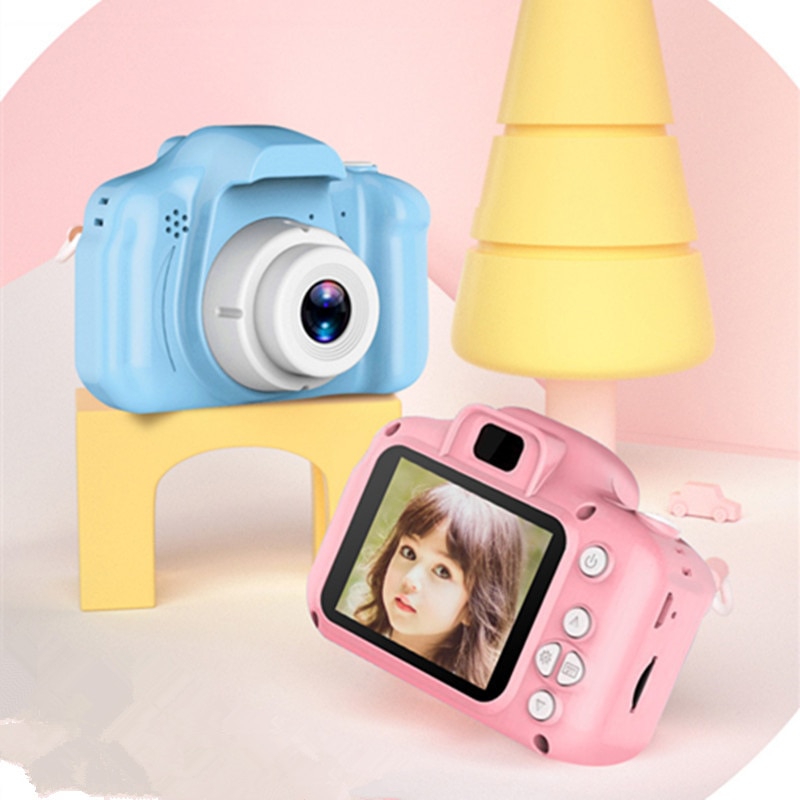 Childrens Camera Mini Video Smart Shooting Childrens Digital Camera Sports Toy Gift Smart Shooting Toy and Memory Card 8GB/32GB