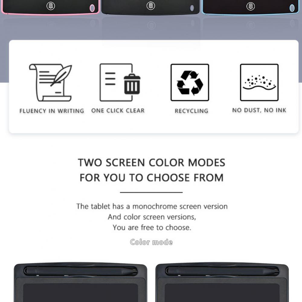 Children's Drawing Toys 8.5/10/12 Inch LCD Handwriting Tablet Birthday Gift Smart Blackboard Writing Tablet Kids Birthday Gift - imaget 10 Children's Drawing Toys 8.5/10/12 Inch LCD Handwriting Tablet Birthday Gift Smart Blackboard Writing Tablet Kids Birthday Gift - imaget 10