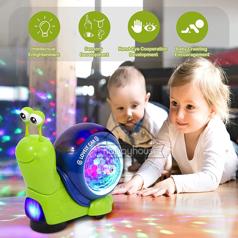 Crawling Crab Baby Toys with Music LED Light Up Interactive Musical Dancing Crawling Toys Moving Toddler Toys Toys for Baby - imaget 10 Crawling Crab Baby Toys with Music LED Light Up Interactive Musical Dancing Crawling Toys Moving Toddler Toys Toys for Baby - imaget 10