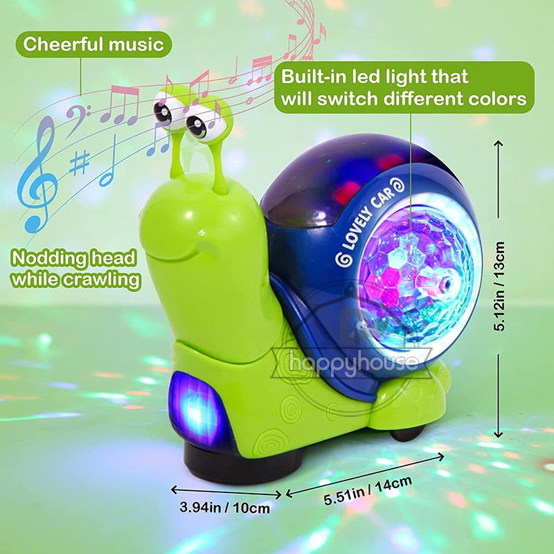 Crawling Crab Baby Toys with Music LED Light Up Interactive Musical Dancing Crawling Toys Moving Toddler Toys Toys for Baby - imaget 11 Crawling Crab Baby Toys with Music LED Light Up Interactive Musical Dancing Crawling Toys Moving Toddler Toys Toys for Baby - imaget 11