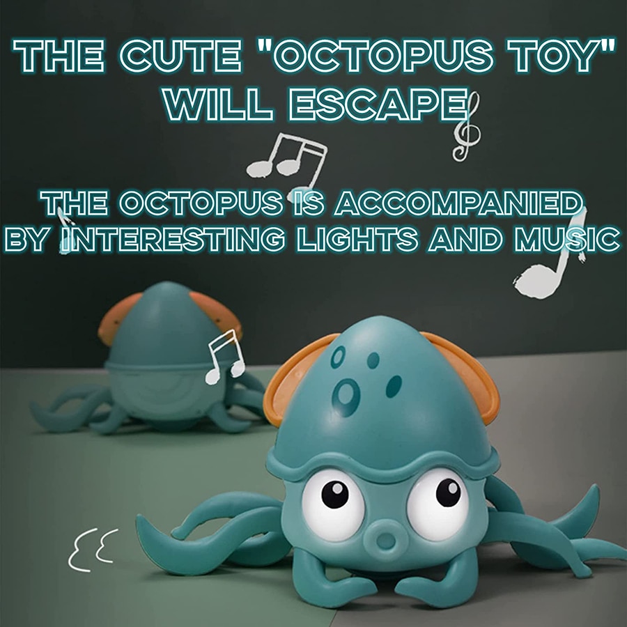 Crawling Crab Baby Toys with Music LED Light Up Musical Toys for Toddler Automatically Avoid Obstacles Interactive Toys for Kids - imaget 9 Crawling Crab Baby Toys with Music LED Light Up Musical Toys for Toddler Automatically Avoid Obstacles Interactive Toys for Kids - imaget 9