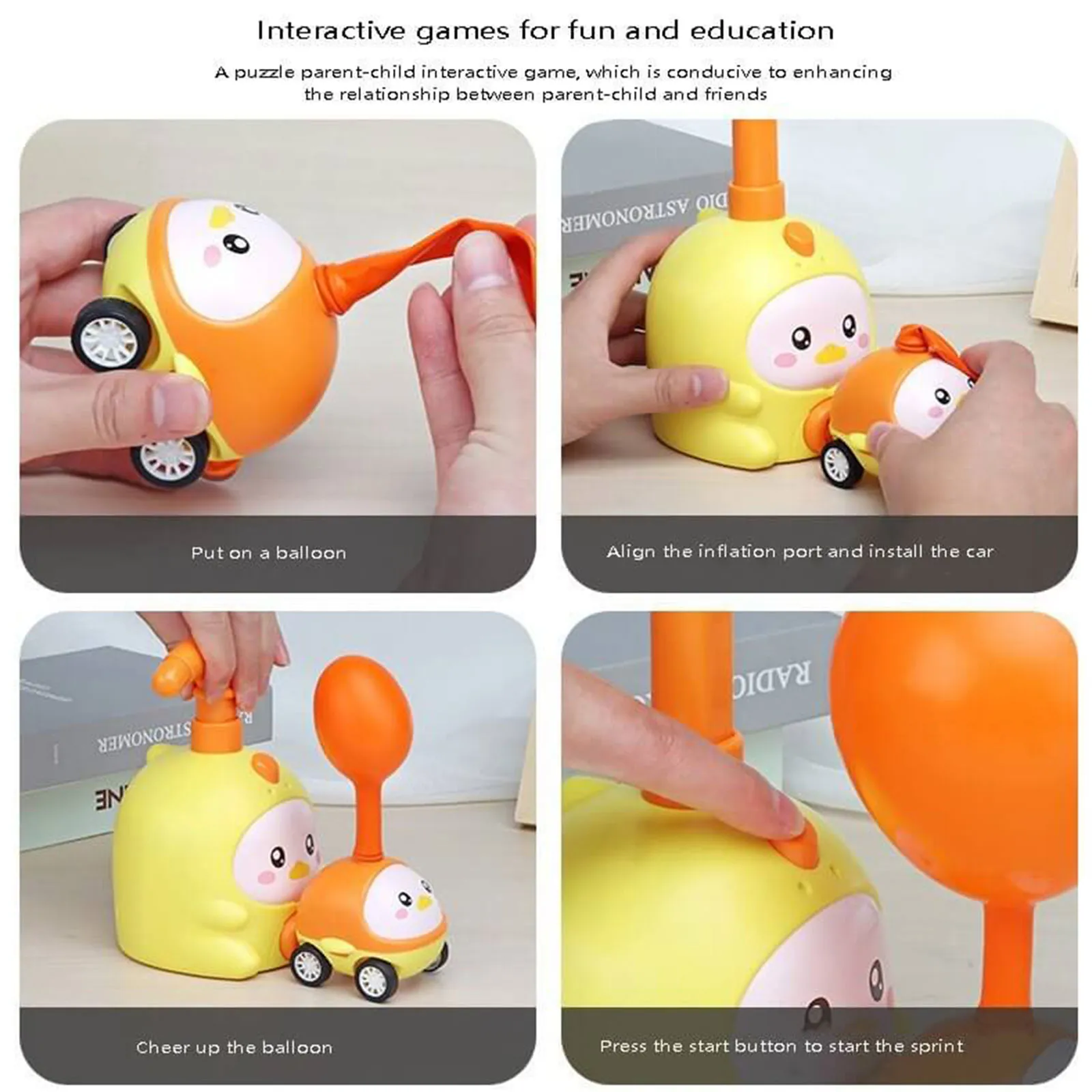 Creative Balloon Inflation Launcher Parent-child Interaction Funny Aerodynamic Ball Auto Toys Early Educational for Boys Girls Creative Balloon Inflation Launcher Parent-child Interaction Funny Aerodynamic Ball Auto Toys Early Educational for Boys Girls