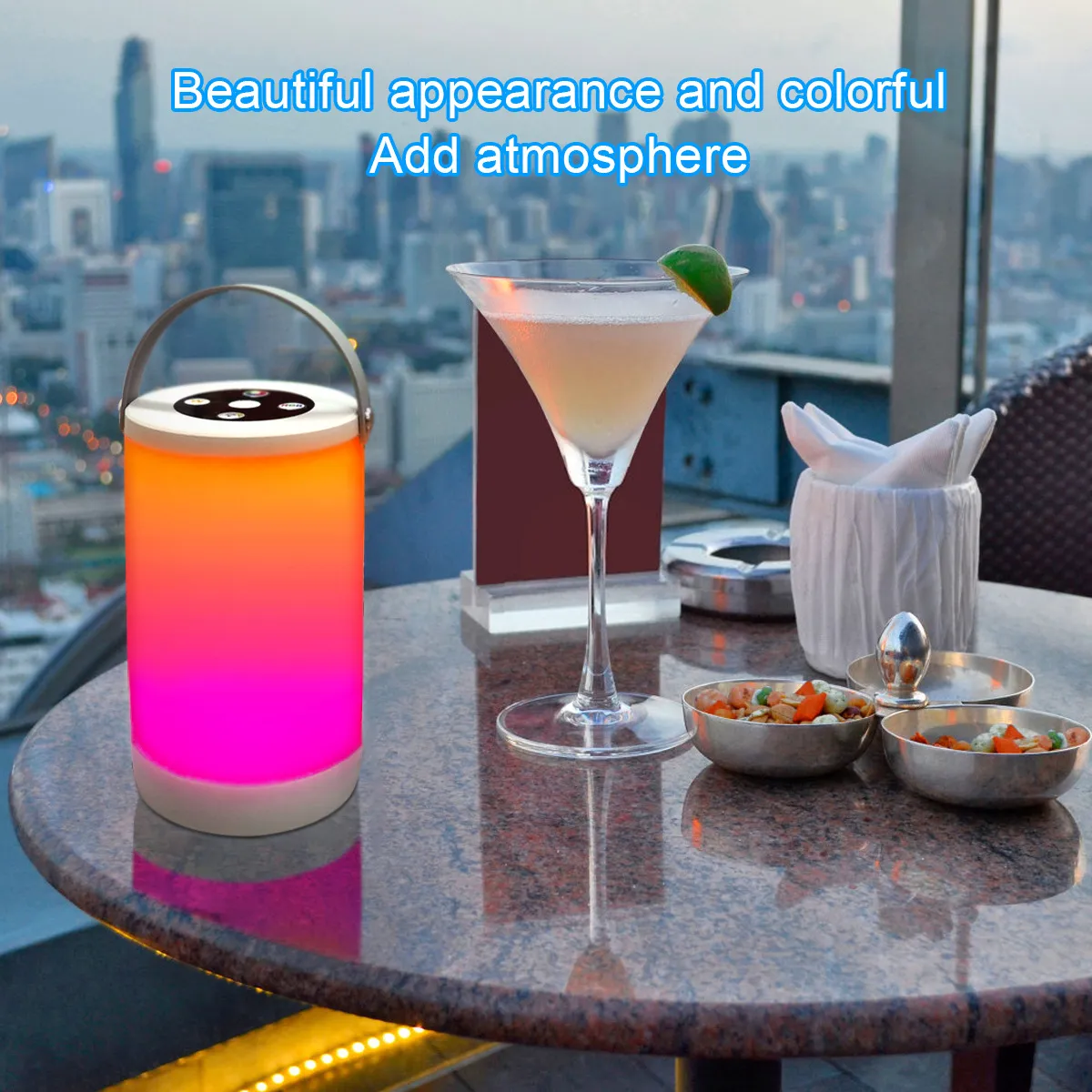 Creative USB Recharge LED Night Light,RGB+White Atmosphere Decor Desk Light Bedroom Bedside Neon Lamp Camping Portable Lamp Creative USB Recharge LED Night Light,RGB+White Atmosphere Decor Desk Light Bedroom Bedside Neon Lamp Camping Portable Lamp