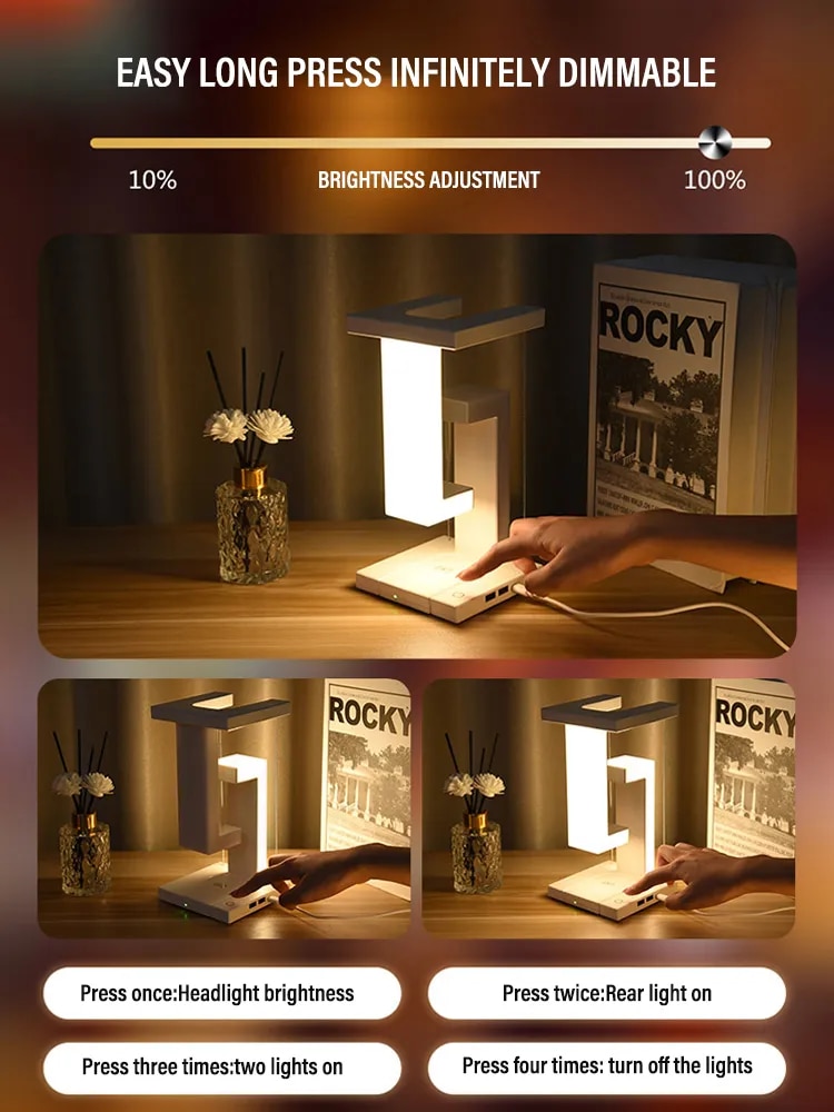 Đèn Ngủ LED Treo Chống Trọng Lực Đèn Ngủ Sạc Không Dây 10W Để Bàn Mờ Cho Phòng Ngủ Đầu Giường Máy Tính Để Bàn Quà Tặng Trang Trí Đèn Ngủ LED Treo Chống Trọng Lực Đèn Ngủ Sạc Không Dây 10W Để Bàn Mờ Cho Phòng Ngủ Đầu Giường Máy Tính Để Bàn Quà Tặng Trang Trí