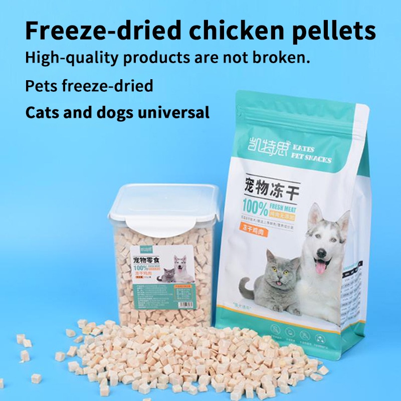 Đồ ăn nhẹ chó mèo đông khô gà ức gà đông khô