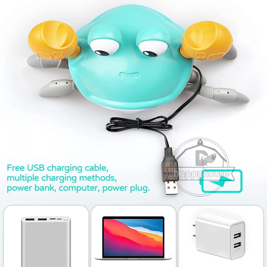 Đồ Chơi Con Cua Tập Bò Có Nhạc Đèn LED Phát Sáng Đồ Chơi Âm Nhạc Cho Bé Tự Động Tránh Chướng Vật Đồ Chơi Tương Tác Cho Trẻ Em Đồ Chơi Con Cua Tập Bò Có Nhạc Đèn LED Phát Sáng Đồ Chơi Âm Nhạc Cho Bé Tự Động Tránh Chướng Vật Đồ Chơi Tương Tác Cho Trẻ Em