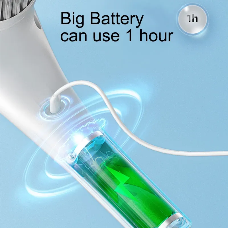Electric Cleaning Brush 5-in-1 Multi-functional USB Charging Bathroom Wash Tool Kitchen Clean Accessories Easily Dishwashing Electric Cleaning Brush 5-in-1 Multi-functional USB Charging Bathroom Wash Tool Kitchen Clean Accessories Easily Dishwashing