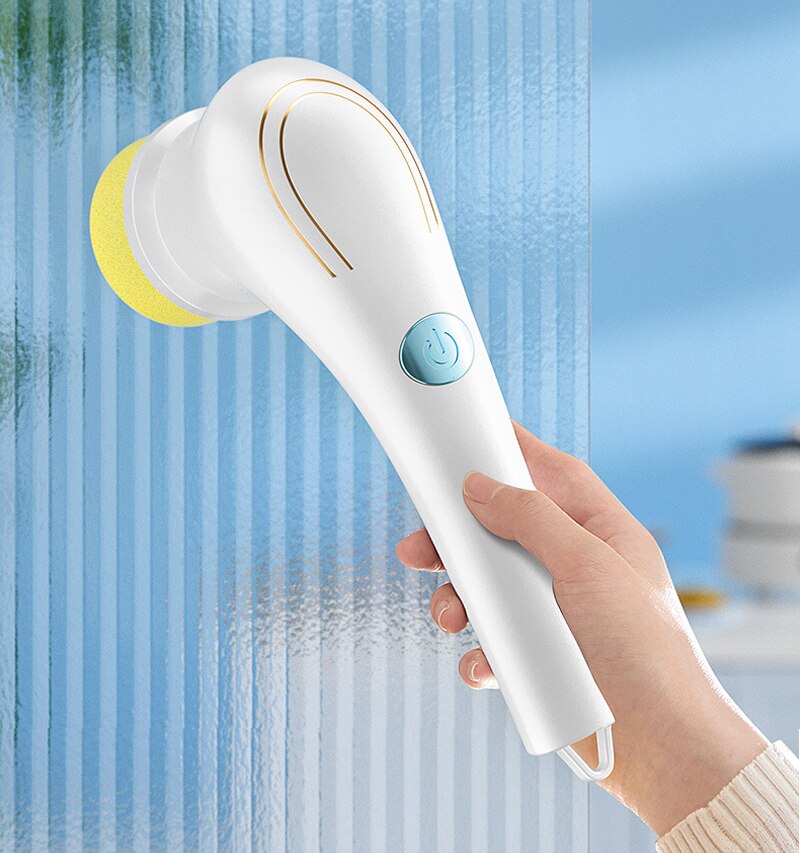 Electric Cleaning Brush 5-in-1 Multi-functional USB Charging Bathroom Wash Tool Kitchen Clean Accessories Easily Dishwashing - imaget 1 Electric Cleaning Brush 5-in-1 Multi-functional USB Charging Bathroom Wash Tool Kitchen Clean Accessories Easily Dishwashing - imaget 1