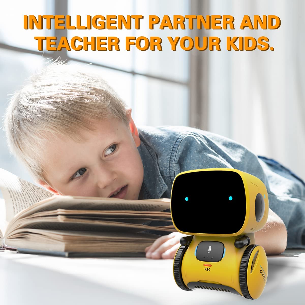 Emo Robot Smart Robots Dance Voice Command Sensor, Singing, Dancing, Repeating Robot Toy for Kids Boys and Girls Talkking Robots Emo Robot Smart Robots Dance Voice Command Sensor, Singing, Dancing, Repeating Robot Toy for Kids Boys and Girls Talkking Robots