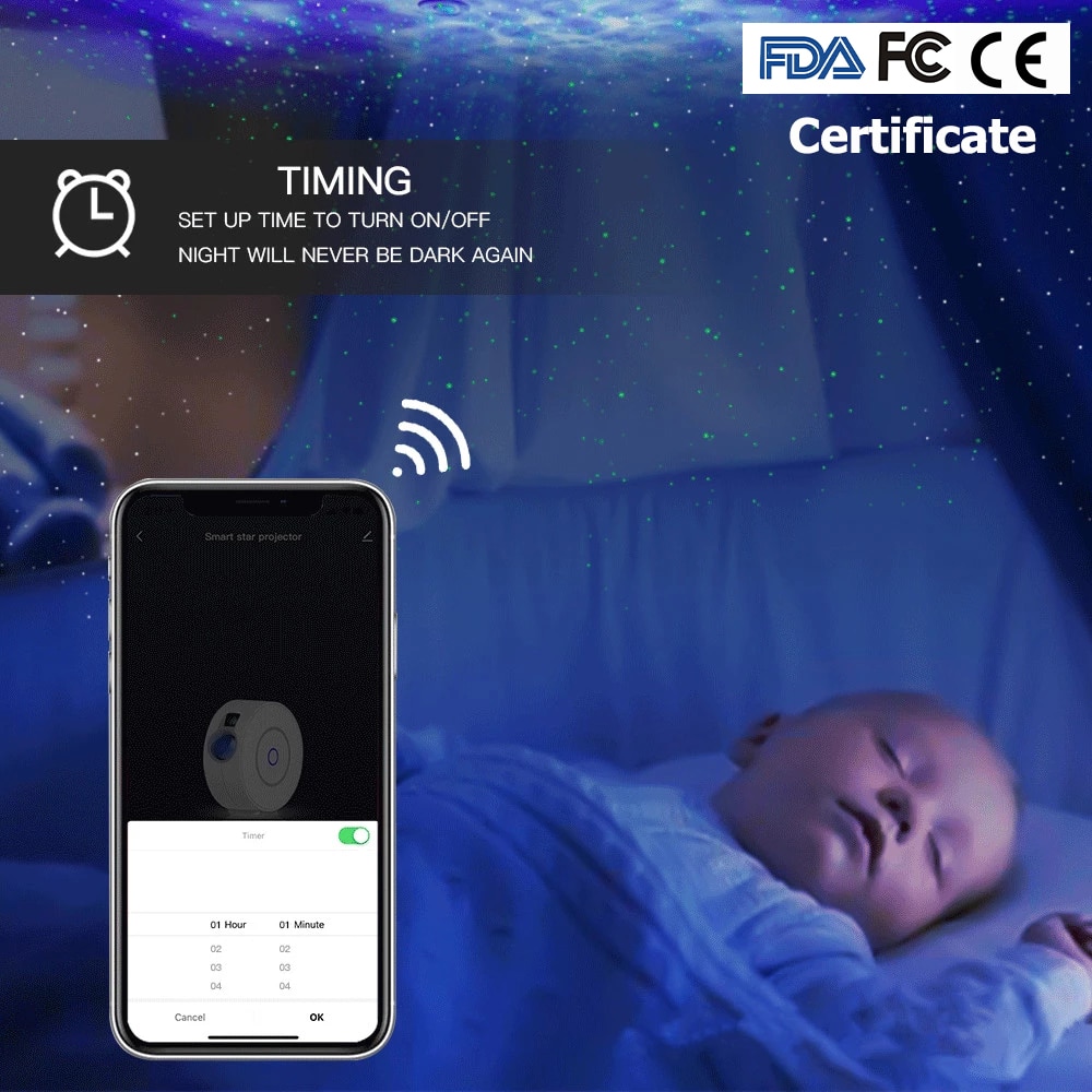 Galaxy Projector Stars Projector Starry Sky Disco Light Smart App Controlled Laser Lamp Bedroom Decor Gift Space Nightlight Galaxy Projector Stars Projector Starry Sky Disco Light Smart App Controlled Laser Lamp Bedroom Decor Gift Space Nightlight