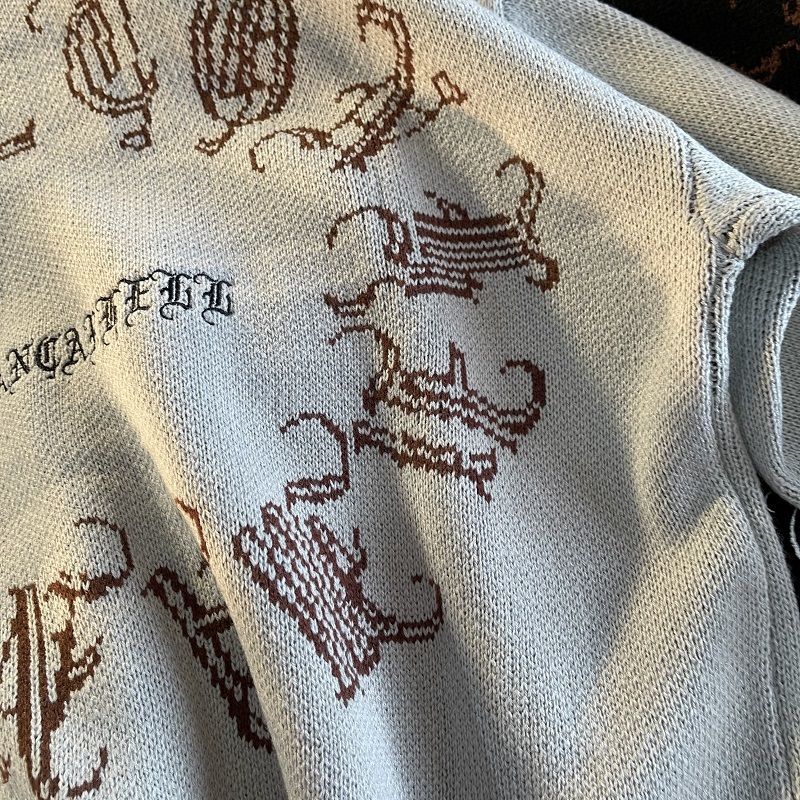 Gothic Chữ Chui Đầu Hip Hop Dạo Phố Bát Đồng Hồ In Hình Mới Áo Len Dệt Kim Menthu Bông Tai Kẹp Áo Len Cotton Nữ 2022 - Ảnh 20 Gothic Chữ Chui Đầu Hip Hop Dạo Phố Bát Đồng Hồ In Hình Mới Áo Len Dệt Kim Menthu Bông Tai Kẹp Áo Len Cotton Nữ 2022 - Ảnh 20