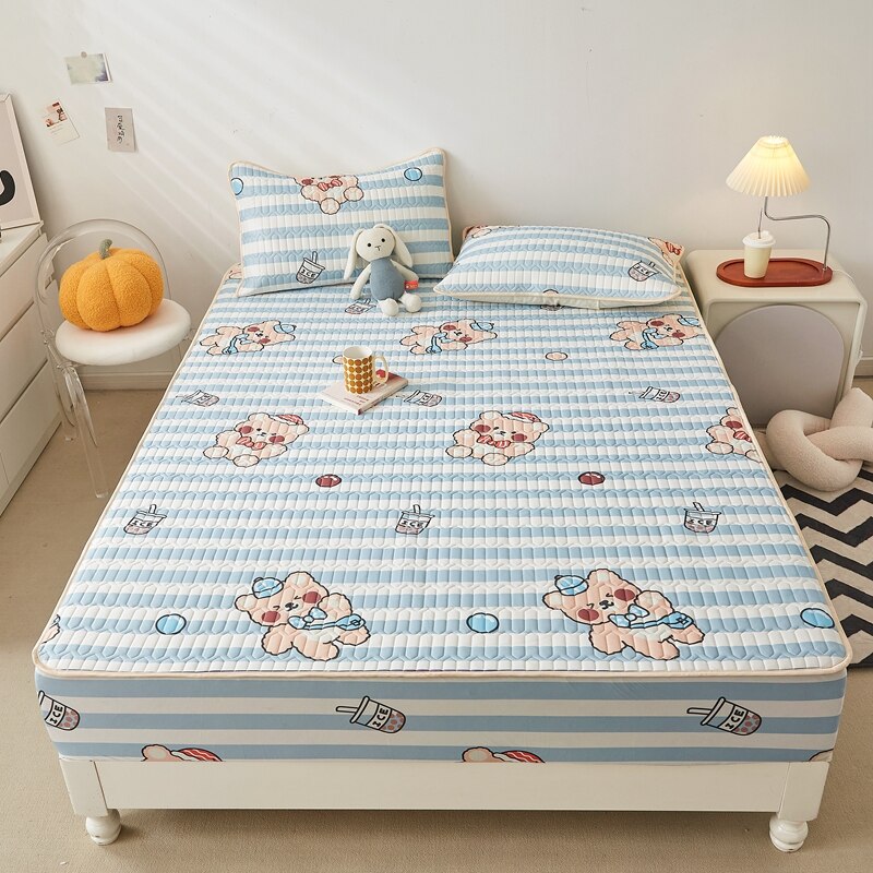 Ice Cool Bed Mat Fitted Sheet Comfortable Latex Summer Sleep Mattress Topper Bedspreads Cover Queen Size Bed Linen for Bedroom - imaget 23 Ice Cool Bed Mat Fitted Sheet Comfortable Latex Summer Sleep Mattress Topper Bedspreads Cover Queen Size Bed Linen for Bedroom - imaget 23