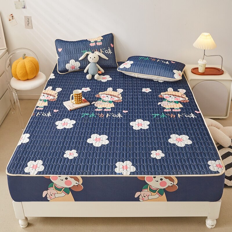 Ice Cool Bed Mat Fitted Sheet Comfortable Latex Summer Sleep Mattress Topper Bedspreads Cover Queen Size Bed Linen for Bedroom - imaget 32 Ice Cool Bed Mat Fitted Sheet Comfortable Latex Summer Sleep Mattress Topper Bedspreads Cover Queen Size Bed Linen for Bedroom - imaget 32