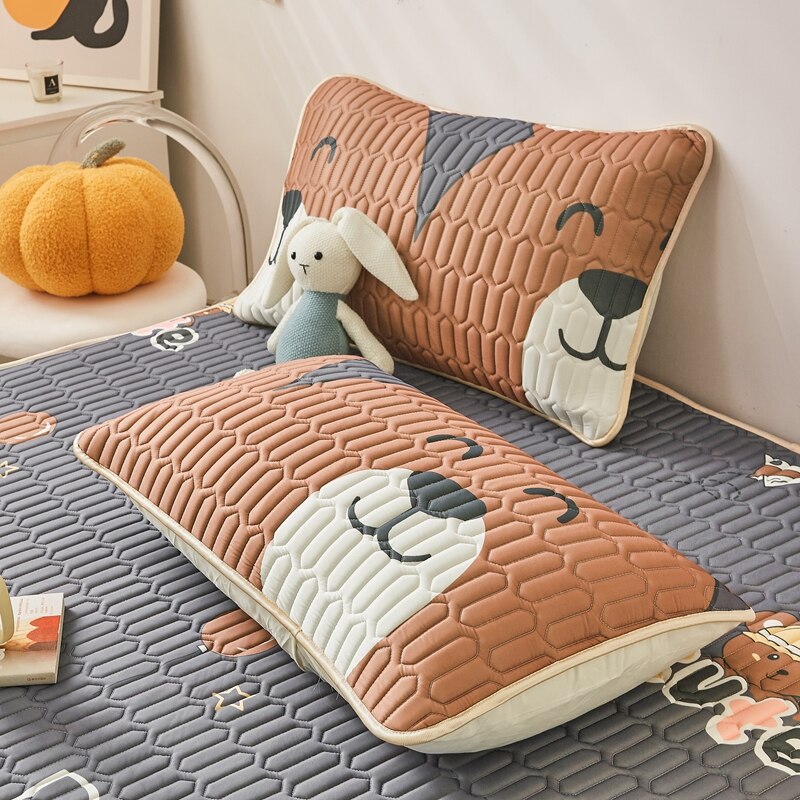 Ice Cool Bed Mat Fitted Sheet Comfortable Latex Summer Sleep Mattress Topper Bedspreads Cover Queen Size Bed Linen for Bedroom - imaget 9 Ice Cool Bed Mat Fitted Sheet Comfortable Latex Summer Sleep Mattress Topper Bedspreads Cover Queen Size Bed Linen for Bedroom - imaget 9