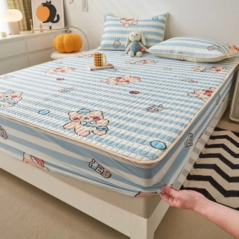 Ice Cool Bed Mat Fitted Sheet Comfortable Latex Summer Sleep Mattress Topper Bedspreads Cover Queen Size Bed Linen for Bedroom Ice Cool Bed Mat Fitted Sheet Comfortable Latex Summer Sleep Mattress Topper Bedspreads Cover Queen Size Bed Linen for Bedroom