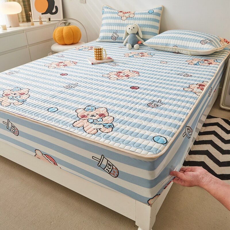 Ice Cool Bed Mat Fitted Sheet Comfortable Latex Summer Sleep Mattress Topper Bedspreads Cover Queen Size Bed Linen for Bedroom - imaget 24 Ice Cool Bed Mat Fitted Sheet Comfortable Latex Summer Sleep Mattress Topper Bedspreads Cover Queen Size Bed Linen for Bedroom - imaget 24