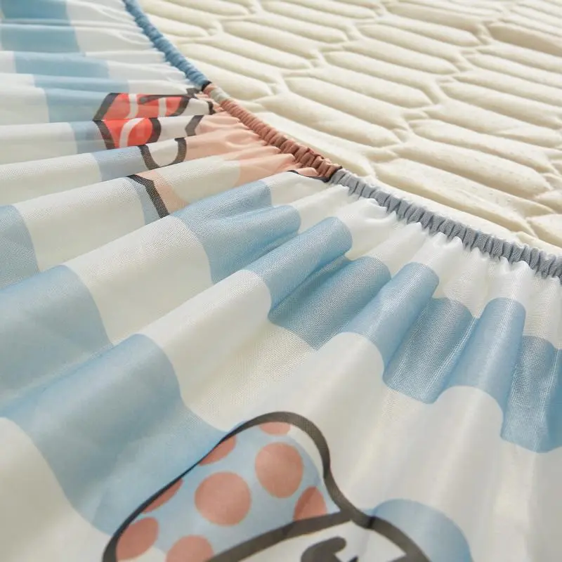 Ice Cool Bed Mat Fitted Sheet Comfortable Latex Summer Sleep Mattress Topper Bedspreads Cover Queen Size Bed Linen for Bedroom Ice Cool Bed Mat Fitted Sheet Comfortable Latex Summer Sleep Mattress Topper Bedspreads Cover Queen Size Bed Linen for Bedroom