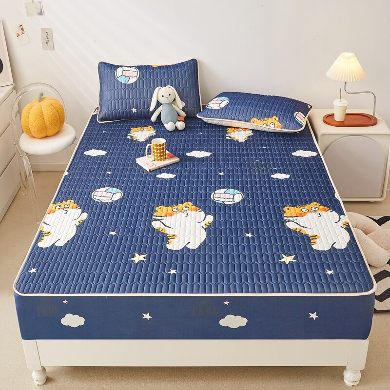 Ice Cool Bed Mat Fitted Sheet Comfortable Latex Summer Sleep Mattress Topper Bedspreads Cover Queen Size Bed Linen for Bedroom - imaget 17 Ice Cool Bed Mat Fitted Sheet Comfortable Latex Summer Sleep Mattress Topper Bedspreads Cover Queen Size Bed Linen for Bedroom - imaget 17