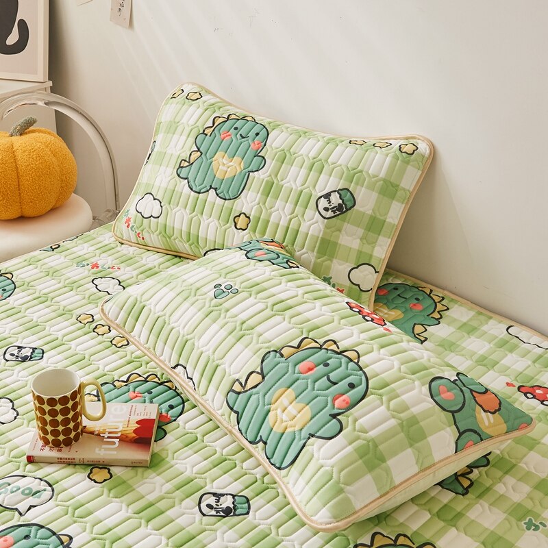 Ice Cool Bed Mat Fitted Sheet Comfortable Latex Summer Sleep Mattress Topper Bedspreads Cover Queen Size Bed Linen for Bedroom - imaget 16 Ice Cool Bed Mat Fitted Sheet Comfortable Latex Summer Sleep Mattress Topper Bedspreads Cover Queen Size Bed Linen for Bedroom - imaget 16