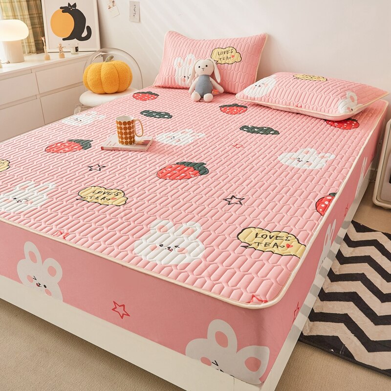 Ice Cool Bed Mat Fitted Sheet Comfortable Latex Summer Sleep Mattress Topper Bedspreads Cover Queen Size Bed Linen for Bedroom - imaget 12 Ice Cool Bed Mat Fitted Sheet Comfortable Latex Summer Sleep Mattress Topper Bedspreads Cover Queen Size Bed Linen for Bedroom - imaget 12